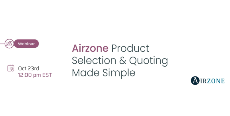 Airzone Product Selection & Quoting Made Simple